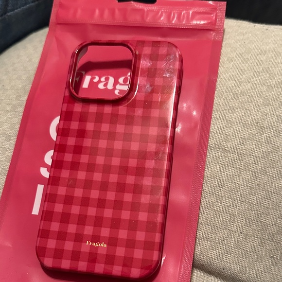 Fragola Red Plaid Phone Case - Picture 4 of 5